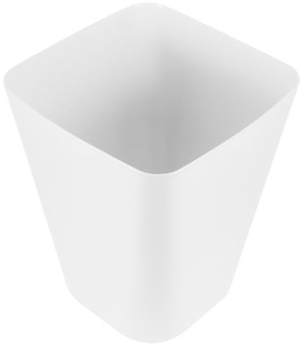 TOBBOMEY Papelera de Plástico Grande Contenedor Versátil para Baño Oficina y Hogar Cubo de Basura Compacto para Residuos Domésticos