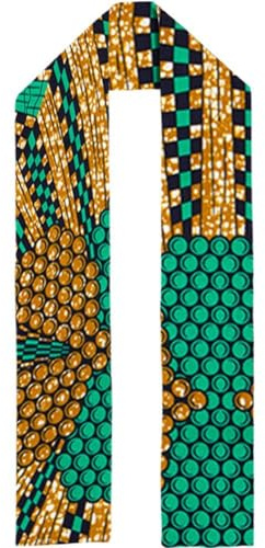Vobumix Foulard Africain Kente Traditionnel, Écharpe Vintage, Étole De Remise De Diplôme pour L'histoire De L'afrique Noire, Vêtements pour Hommes, Femmes Enfants, Accessoire