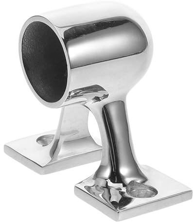 UPKOCH Supporto Doppia Staffa per Corrimano Barca in Acciaio Inox 316 Resistente alle Intemperie 22mm per Yacht e Imbarcazioni Marine, Raccordo per Ringhiera Scale Interni ed Esterni