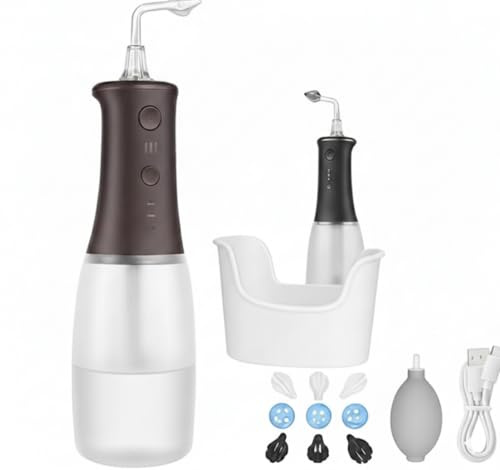 Ear Wax Removal Kit | Electric Ear Irrigation Flushing Cleaner with 3 Water Pressure Levels, 320ml Large Capacity, 1500mAh Fast Charging, IPX7 Waterproof Ear Cleaner for Safe Home Ear Care