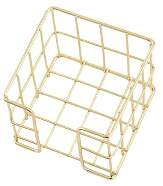 Eisen Notizhalter, 27 x 95 x 80 mm, Metall Aufbewahrungsbox, Notizblock Block, Notizblöcke für die Aufbewahrung auf dem Schreibtisch