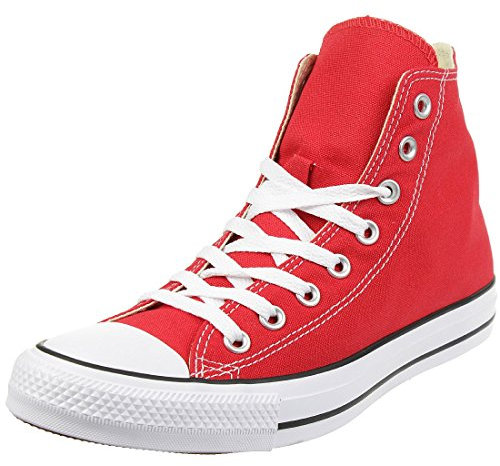 Converse All Star Hi Trainers Red Canvas - 7 UK