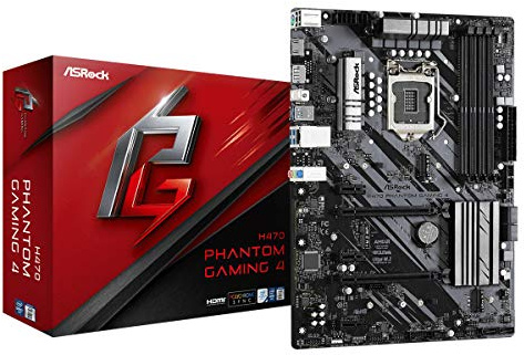 ASRock H470 Phantom Gaming 4 ATX Mainboard für Intel LGA1200 CPUs