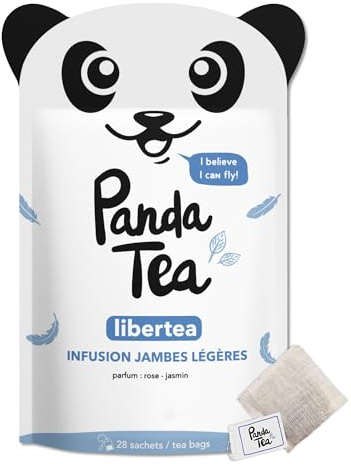 Panda Té Libertea Para La Retención De Agua | Té Certificado Que Favorece El Bienestar Circulatorio | 28 Bolsas