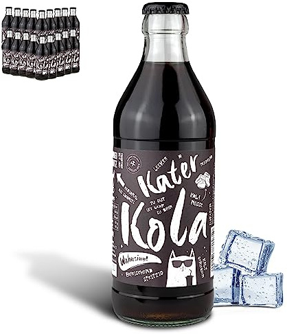 Brauerei Zwönitz Kater Kola 18er Pack - 0,33 Liter Glasflaschen Cola | Erfrischende Cola Softdrinks aus Sachsen