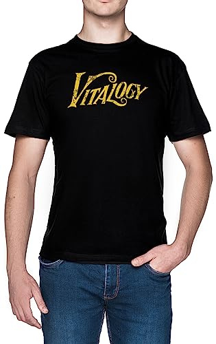 Capzy Jam Vitalogy Vintage Nero Uomo Maglietta Black Men's T-Shirt Tee
