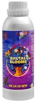 GROWMANIA Fertilizante Brutal Blooms 1,25 L | Aditivo Floración Cogollos Grandes y Densos | Abono Plantas y Cultivos Aumento de Resina | Engorde de Cogollos
