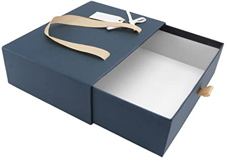 SOLUSTRE 1stück Box Bag Geschenktüte Valentinstag-verpackung Tragbare Geschenkbox Dunkelblau Für Schmuck Kleidung Und Für Geburtstags Und Feiertagsgeschenke