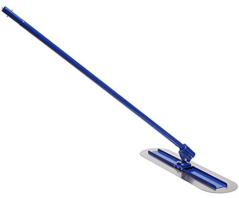 Concrete Spreader 120 * 30cm Concrete Float Professional Floor Trowel Stainless Steel Concrete Trowel Screed Trowel Concrete Float Concrete Pusher Plasterboard Trowel Kit with 3 Detachable Handles