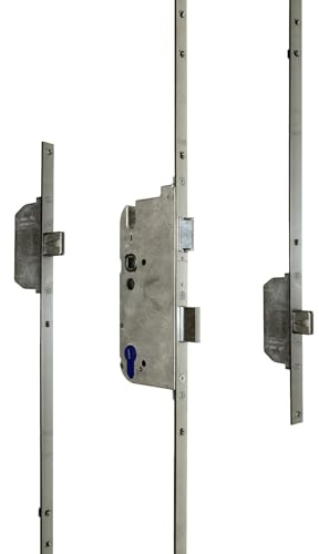 GU Secury Mehrfachverriegelung/Haustürschloss MR 2 mit Massivriegel, Dornmaß 65mm, Entfernung: 92mm, Stulp: 16mm, DIN Links/Rechts verwendbar (6-37510) incl. SN-TEC® Montageanleitung