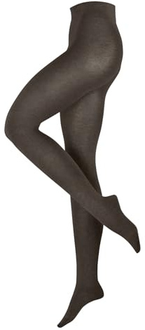 ESPRIT Plain W Ti algodón lana lisas 1 pieza, Pantimedias Mujer, Marrón Chocolate 5004, 38-40
