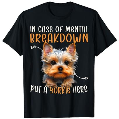 Yorkshire Terrier Teacup Diapers Hair Bows Dad Teacup Yorkie T-Shirt