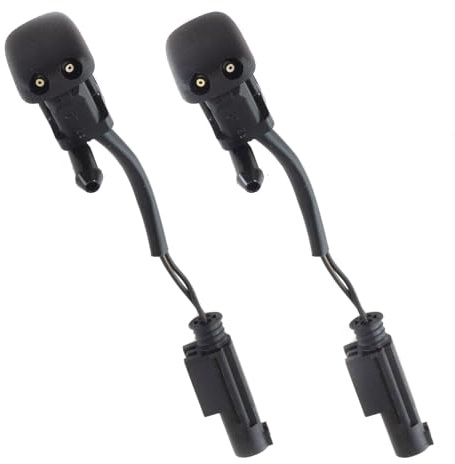 2x Waschwasserdüse Wischwasserdüse Spritzdüse Beheizt 61668361039 Kompatibel mit 5er E39 528I 530I M5