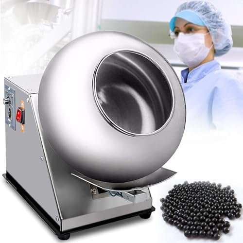 Máquina de recubrimiento de azúcar, pequeña mini máquina laminadora de chocolate comercial, máquina pulidora de recubrimiento de chocolate de 2-5 kg/H Máquina secadora de recubrimiento de bolas de azú
