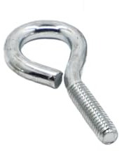 Ringösenschraube, M3 M4 M5 M6 M8 M10 verzinkter Kohlenstoffstahl Schafsaugenschraube geschlossener Haken mit Ringschraube Hebering Schafshorn-Augenschraube (Größe: 12 mm, Farbe: M8 1 Stück)(M6 5pcs,50