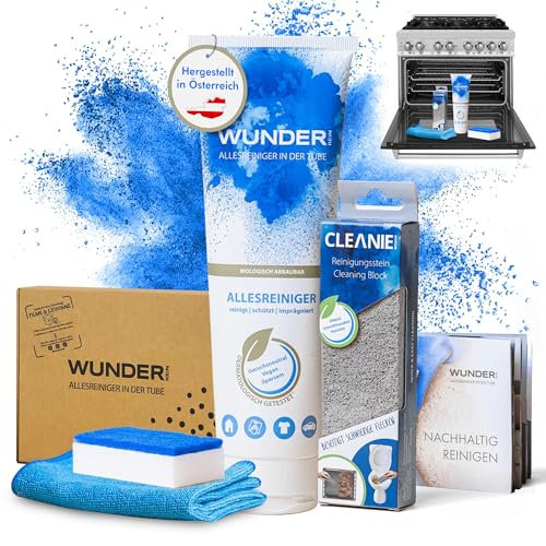 Cleaniewonder Nettoyant Four et Grill - Kit Décapant Puissant - Élimine Graisses et Aliments Brûlés - Facile à Utiliser et Testé Dermatologiquement - Idéal pour Cuisines et Barbecues