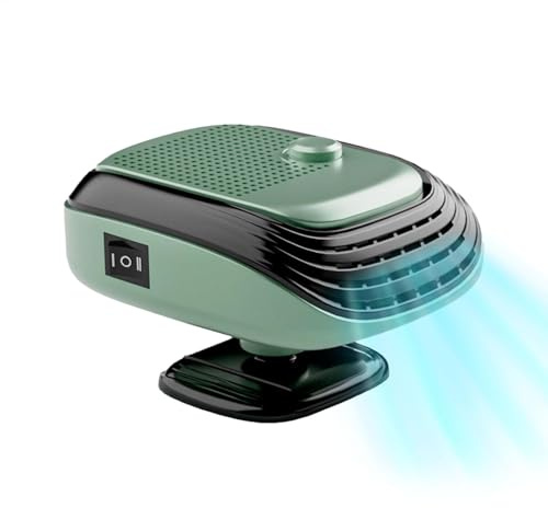 Car Heater Fan - Portable Defroster Car, Car Interior Heater | 12v Rotating Heater Quick Defrosting Defogging,120w Portable Windshield Compact De Icer for Vehicles Trucks Automobiles