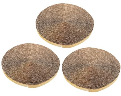 BESPORTBLE Katzenkratzbrett Ersatz für Hauskatzen 3-teiliges Kratzbrett Aus Wellpappe Lustig und Sicher für Kätzchenkratzbretter