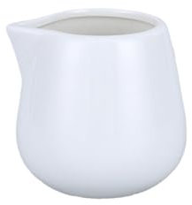 CGUOHU Pentolino Latte 2 Pezzi Mini brocca for Latte in Ceramica con Manico brocche for Crema di caffè Espresso Tazza for Salsa da Cucina brocca for Latte Tazza for Latte Bollilatte(White A,50ml)
