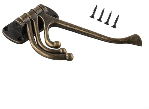 AugustknowU Eleganter Bronze-Klapphaken für und Zubehör, platzsparende Wandhalterung, Haken für den Heimgebrauch