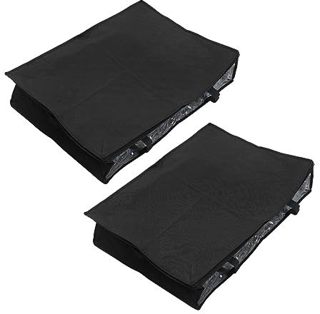 Ciieeo 2 pezzi Borsa Portaoggetti Pieghevole Contenitore Organizzatore per Armadio e Sottoletto Sacchetto Stoccaggio Non Nero per Vestiti e Accessori