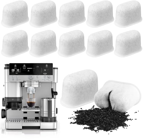 RZCOMP Water Filter Inserts for Ninja Luxe Cafe Accessories – 12 Pack Charcoal Coffee Filter for Ninja Coffee Machine Water Filter