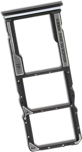 Generico Plateau compatible avec XIAOMI REDMI A3 23129RN51X Chariot tray porte carte nano Sim1 + SIM 2 + fente slitte logement mémoire micro SD (Noir)