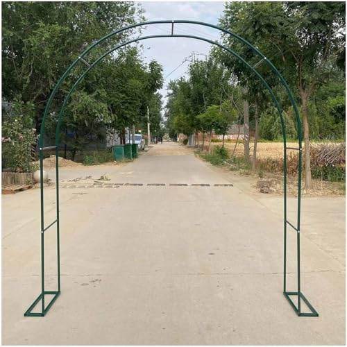 Stabiler Gartenbogen – Rosentorbogen-Rankgitter für Kletterpflanzen und Blumen, perfekt für Hochzeiten, Brautpartys, Outdoor-Dekoration, langlebig, breite Basis für Stabilität