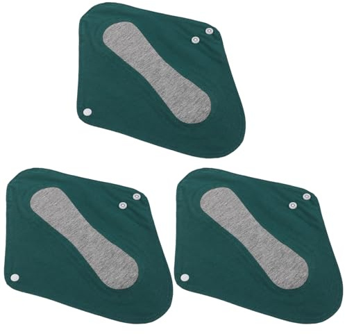 Beaupretty 3 Piezas Absorbentes de Algodón para Incontinencia Reutilizables Compresas Femeninas Transpirables Ultrafinas con Tecnología sin Costuras y Forro de Grafeno para Flujo Abundante y