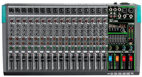 DJ-Controller, 16 kanäle Sound Mixer MG16 Mischen DJ Konsole USB Mit 48V Phantom Power 256 DSP Effekte Sound Tisch for Bühne