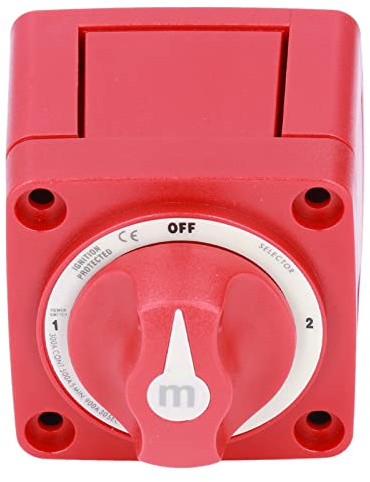 Interrupteur de Batterie 3 Positions 12 V Sectionneur Double Circuit 300 A pour Bateaux Camping Cars Camions et V hicules Modifi s