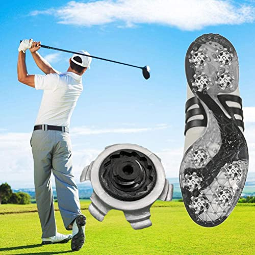 ZJchao Schuhe, Weiche Spikes, 18 Stück Schuhspikes für Schuhe – Gummi-Soft-Spike-Stollen, Ersatzstollen für und Cricket (Silver)