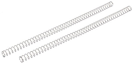 sourcing map 0,8mmx12mmx305mm 304 Edelstahl Druckfedern Silberton