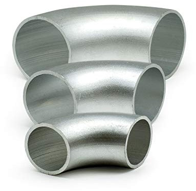 4x Aluminium Rohrbogen 90° Norm 3 Ø 76x3mm AW 6060 - Alu Schweißbogen - Rundrohrbogen Hosenrohr AlMgSi - Aluminium Rohrbögen in verschiedener Stückzahl