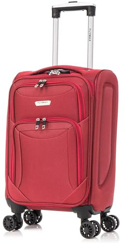 FLYMAX Cabin Carry on Flight Bag Approved Hand Luggage Case Hold Suitcase 55x35x20 Fits Ryanair Easyjet Jet 2 56x45x25