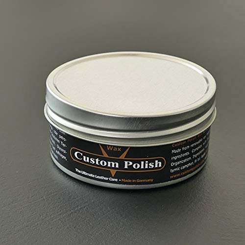CUSTOM POLISH Wax – 150 ML – El Cuidado Natural e Innovador para Piel de vehículo, Zapatos, Botas, Muebles de Cuero, Equipamiento de equitación, Ropa de Piel