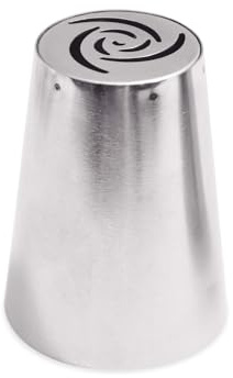 Scrapcooking 1753 Douille XXL en Inox à Motif Rose pour Dresser des Cupcakes ; Ø5 x H6,5 cm