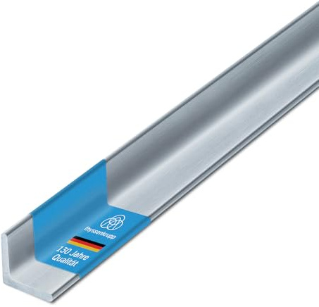 thyssenkrupp Edelstahlprofil 20x3mm, 2000mm – Winkel V2A 1.4301 – Edelstahl Winkelprofil für Konstruktion & Montage – L-Profil Edelstahl