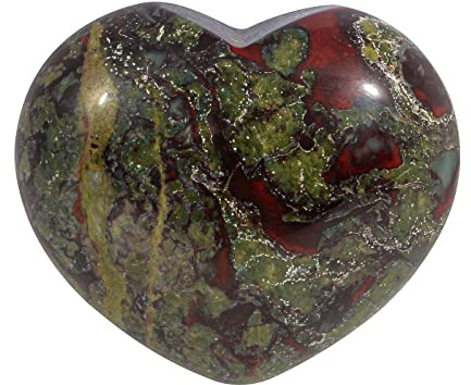 Lovionus89 Pierre de sang Dragon naturel amour sculpté poche paume chakra énergie cristal et Pierre de guérison, 45mm