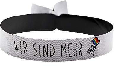 3x Wir sind mehr Armband Festival Bändchen
