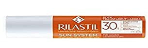Rilastil Sun system Stick Solare Transparente SPF 30 per Zone Sensibili, Protezione Alta, Resistente all' Acqua, 4ml
