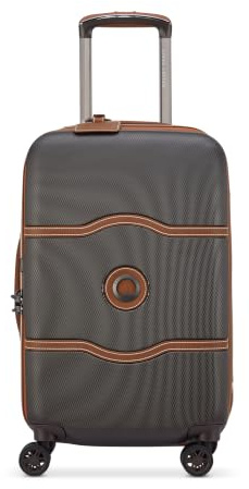 DELSEY PARIS Chatelet Air 2.0 Hardside Luggage with Spinner Wheels, Chocolate Brown, Carry on 19 Inch