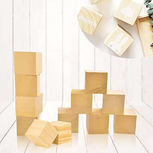 BUENTYA 12 Stk Holzwürfel Blanko 5 x 5 x 5cm Schnitzholz Schnitzen Lindenholz Quadratische Holzklötze Holzblöcke Schnitzblöcke Natürliches Schnitzrohlinge Holz Würfel Balsaholz für Heimwerken