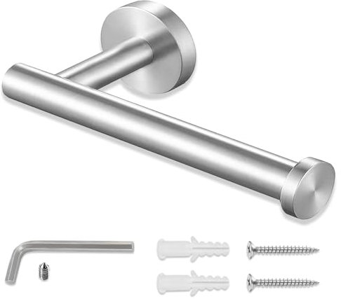 Portarrollos para Papel Higiénico, Portarrollos Baño para Papel Higiénico de Acero Inoxidable, Porta Rollos de Papell Higienico, Accesorios Baño, Portarollos Papel Higiénico o Soporte-Acero Cepillado
