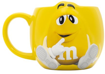 M&M’S Becher – Gelbe Tasse mit dem M&M’S Charakter – Originelles Geschenk zum Freude bereiten oder Danken
