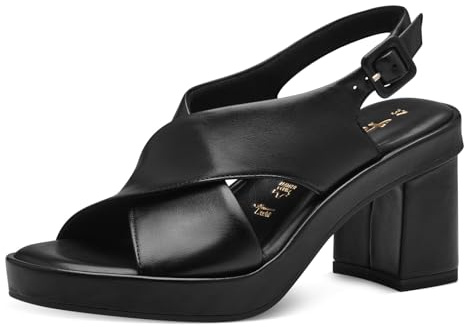 Tamaris dam 1-28049-42 sandal med klack, svart, 37 EU