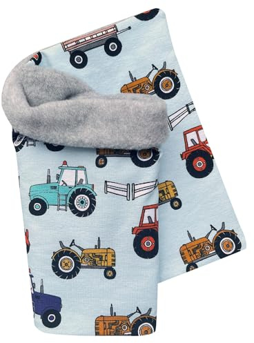 Wollhuhn Öko Mädchen/Jungen/Kinder Warmer Schlupfschal/Halstuch Innen Fleece Gefüttert Viele Motive Winter Übergangszeiten (aus Öko-Stoffen)