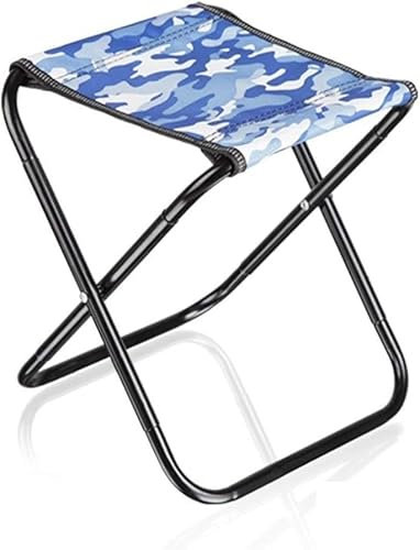 MaikOn Faltbank, tragbare Faltstühle, Kleiner Faltbarer Outdoor-Hocker, Angelhocker, Grillhocker, Outdoor-Hocker, Hocker for Erwachsene, Größe: 23,5 x 25 x 28,5 cm (Farbe: E) (Color : E)