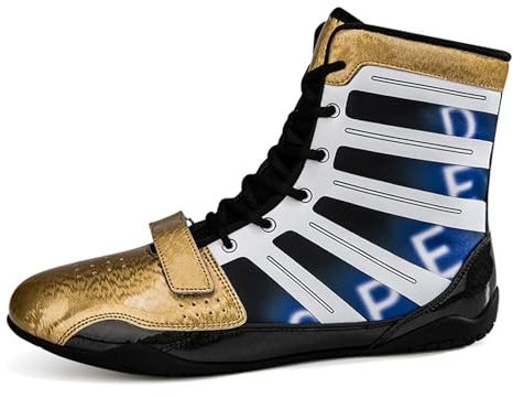 Blissbuilt Boxing Shoes Gewichtheberschuhe Pro Wrestling-Schuhe Atmungsaktive Mit Hoher UnterstüTzung Und Schuhe wasserdichte FüR Bodybuilding Kraftsport