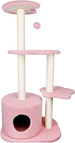 Katzenbaum Kratzbaum Katzen-Kletterbaum Sisal-Kratzbäume Cat Condo Play House Top Barch Moderner Katzen-Aktivitätsturm Mit Baumelndem Ball katzenkratzbaum